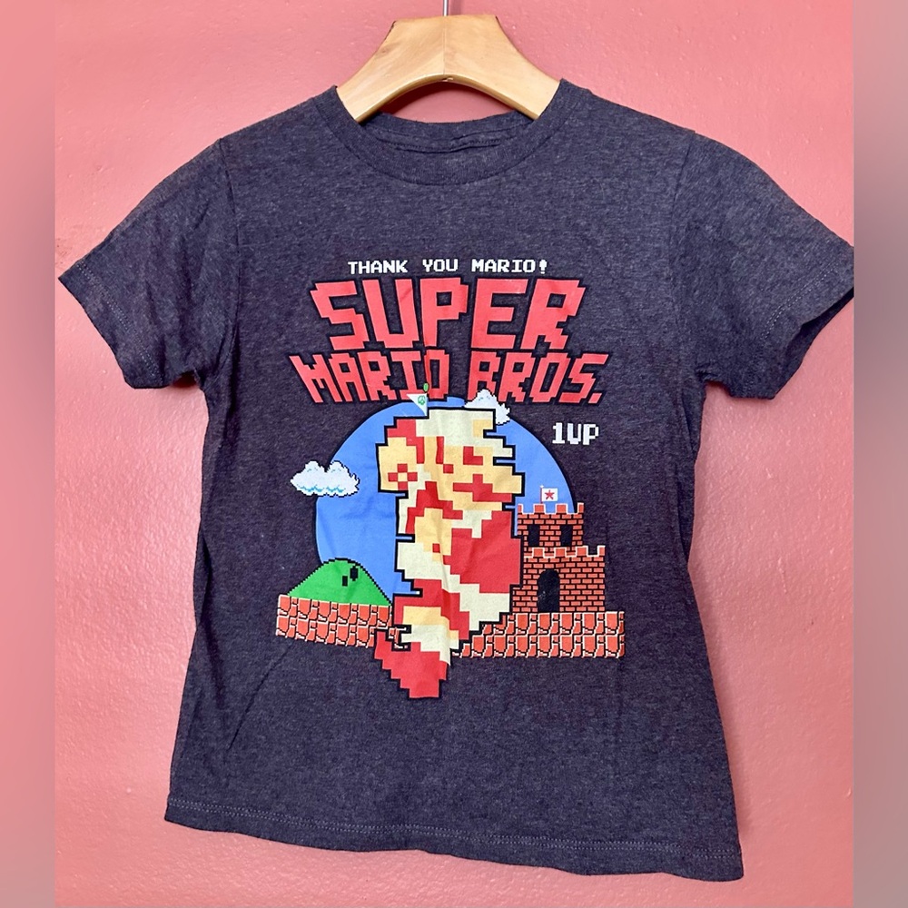 Nintendo Super Mario Bros Kids T-Shirt - Navy